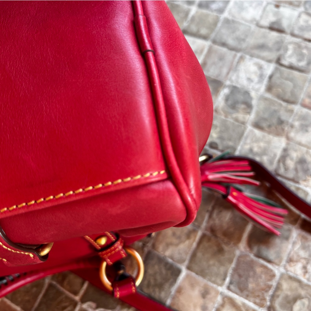 Dooney & Bourke red Leather Satchel - Picture 12 of 15